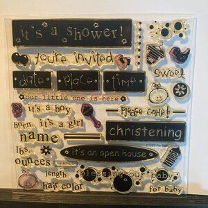 Close to My Heart My Acrylix Stamp Set – For Baby D1052